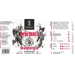 BEHEMOTH - Walpurgia - Bière Hefeweizen 50cl 5° Alc