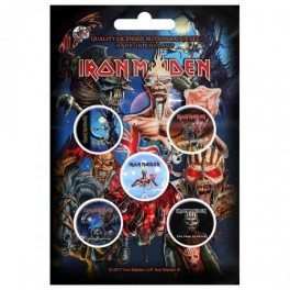 BADGES - IRON MAIDEN  - lot de 5