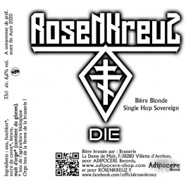 ROSENKREUZ - MDMA - Pale Ale Beer Single Hop 33cl 6.6% Alc