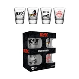AC/DC - Mix - Shot Glasses (Set Of 4)