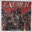 EXUMER - Hostile Defiance - LP Orange/Rouge Marbré