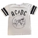 AC/DC - For Those About To Rock 1981 - White TS American Football Style 