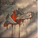 RAZOR - Violent Restitution - LP Clear Red Marbled