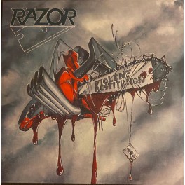RAZOR - Violent Restitution - LP Clear Red Marbled