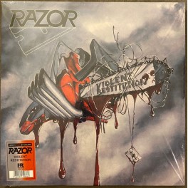 RAZOR - Violent Restitution - LP Grey Red Bi-Color