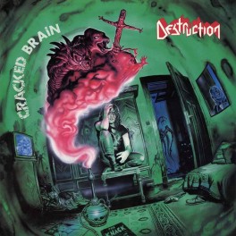 DESTRUCTION - Cracked Brain - LP Fire Splatter