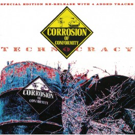 CORROSION OF CONFORMITY - Technocracy - LP Bright Red White Marbled