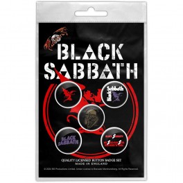 BADGES - BLACK SABBATH - lot de 5