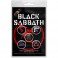 BUTTON BADGE - BLACK SABBATH - 5 Pack