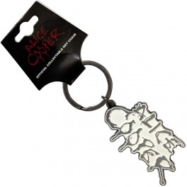 PORTE-CL&Eacute; - ALICE COOPER "Dripping Logo Silver"