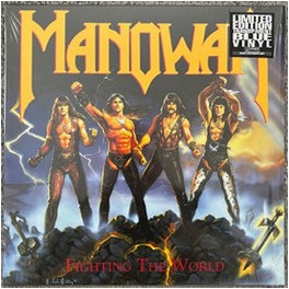 MANOWAR - Fight The World - LP Transparent Bleu