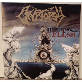 CRYPTOPSY - Blasphemy Made Flesh - LP Sea Blue / White Splatter CRYPTOPSY - Blasphemy Made Flesh - LP Sea Blue / White Splatter
